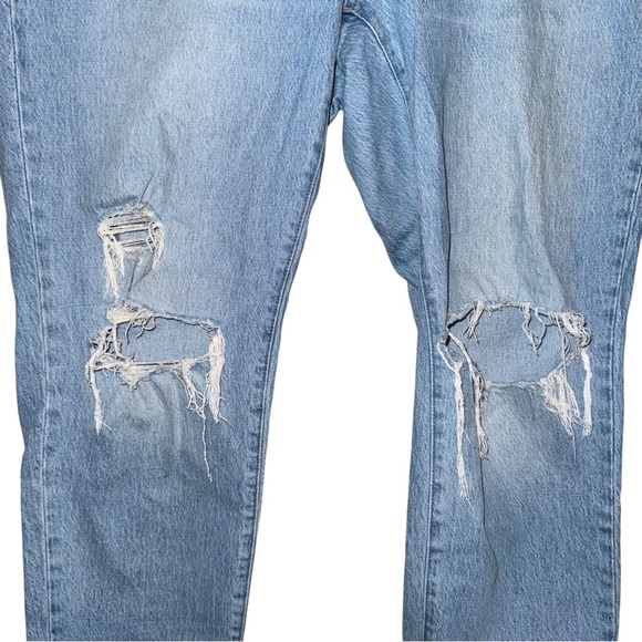 MADEWELL The Perfect Vintage Jean in Grandbay Wash Ripped Edition Plus Size 16W - Picture 4 of 15